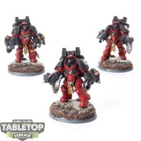 Blood Angels - 3x Primaris Aggressors - teilweise bemalt