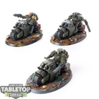 Space Marines - 3x Outriders - teilweise bemalt