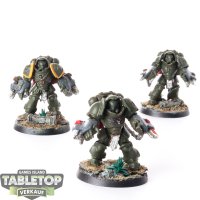 Space Marines - 3x Primaris Aggressors - teilweise bemalt