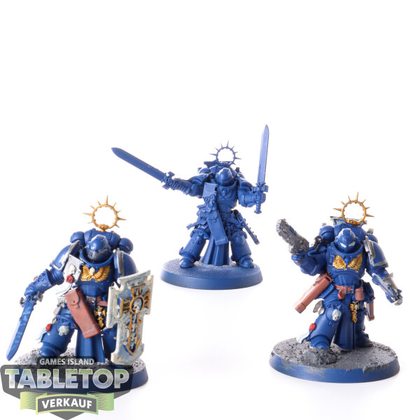 Space Marines - 3x Bladeguard Veterans - teilweise bemalt