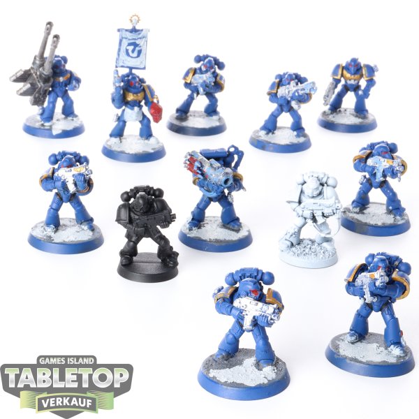 Space Marines - 12x Tactical Squad - teilweise bemalt