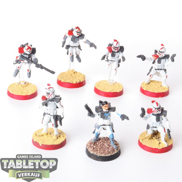 Galaktische Republik - 7x ARC Troopers - bemalt