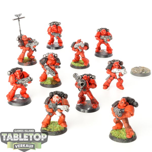 Space Marines - 10x Tactical Squad - teilweise bemalt