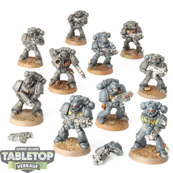 Space Marines - 10x Tactical Squad - teilweise bemalt