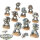 Space Marines - 10x Tactical Squad - teilweise bemalt