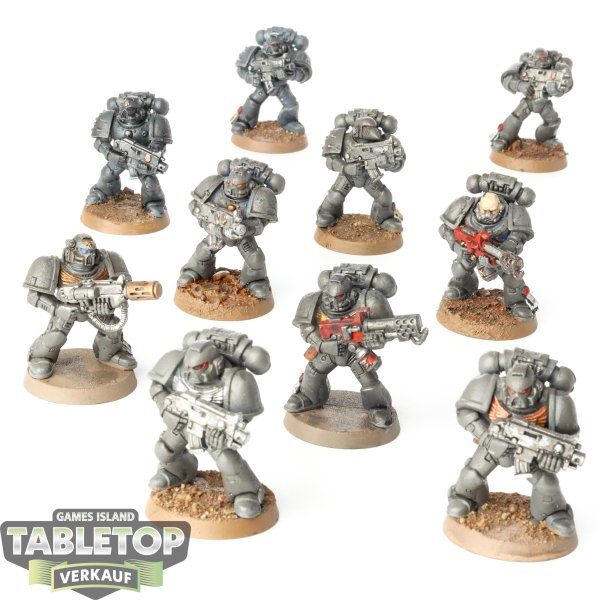 Space Marines - 10x Tactical Squad - teilweise bemalt