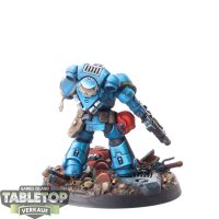 Space Marines - Primaris Intercessor Sergeant - Diorama - gut bemalt