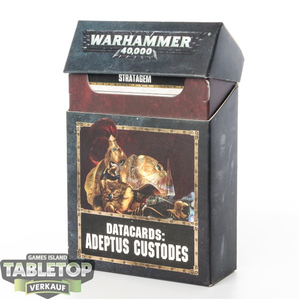 Adeptus Custodes - Datakarten 8te Edition - englisch