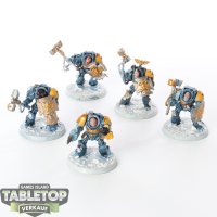 Space Wolves - 5 x Wolf Guard Terminators - teilweise bemalt