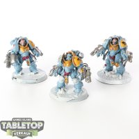 Space Wolves - 3 x Primaris Aggressors - teilweise bemalt