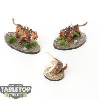 Miniaturen - 2x Hell Hound and Chthon - bemalt