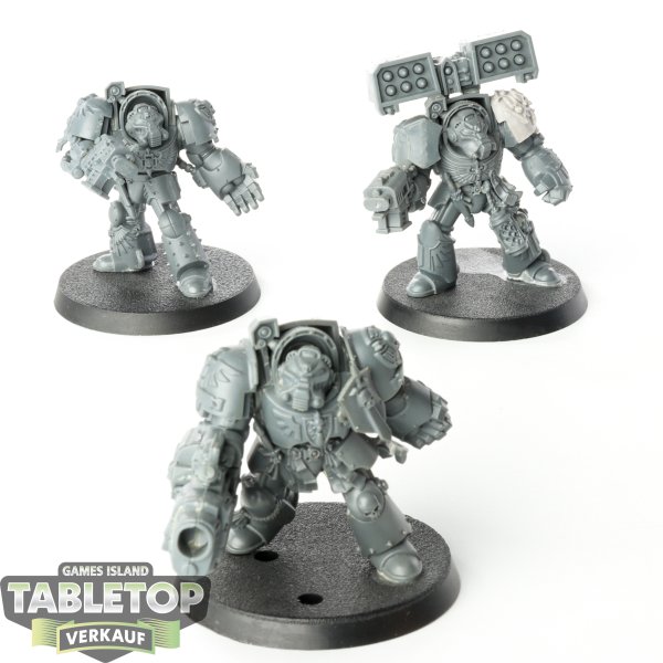 Dark Angels - 3x Deathwing Terminator Squad - unbemalt