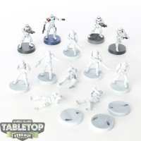 Galaktisches Imperium - 12 Stormtrooper - teilweise bemalt