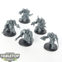 Death Guard - 5 x Blightlord Terminators - unbemalt