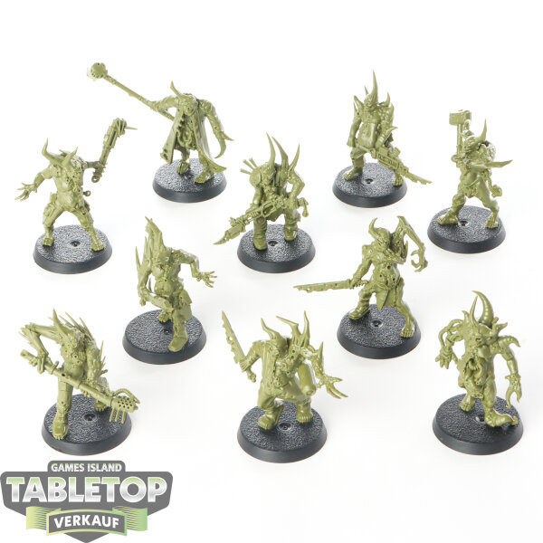 Death Guard - 10 x Poxwalkers - unbemalt