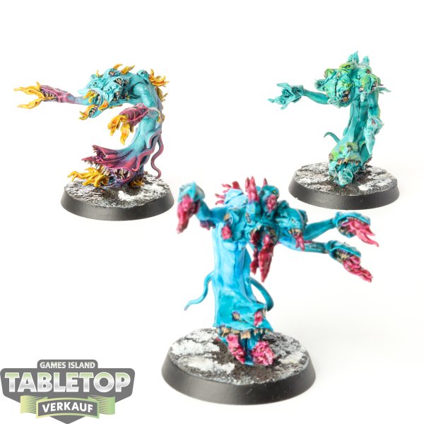 Chaos Daemons - 3 Flamers of Tzeentch - bemalt