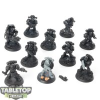 Space Marines - 10 x Tactical Squad - teilweise bemalt