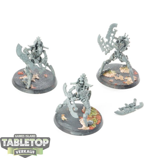 Necrons - 3 x Skorpekh Destroyers - teilweise bemalt