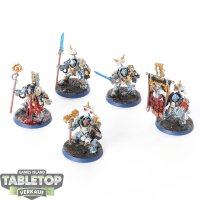 Grey Knights - 5x Grey Knights Paladins - bemalt