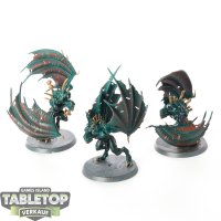 Flesh-eater Courts - 3x Crypt Flayers - bemalt