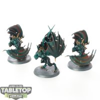 Flesh-eater Courts - 3x Crypt Flayers - bemalt