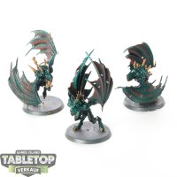 Flesh-eater Courts - 3x Crypt Flayers - bemalt