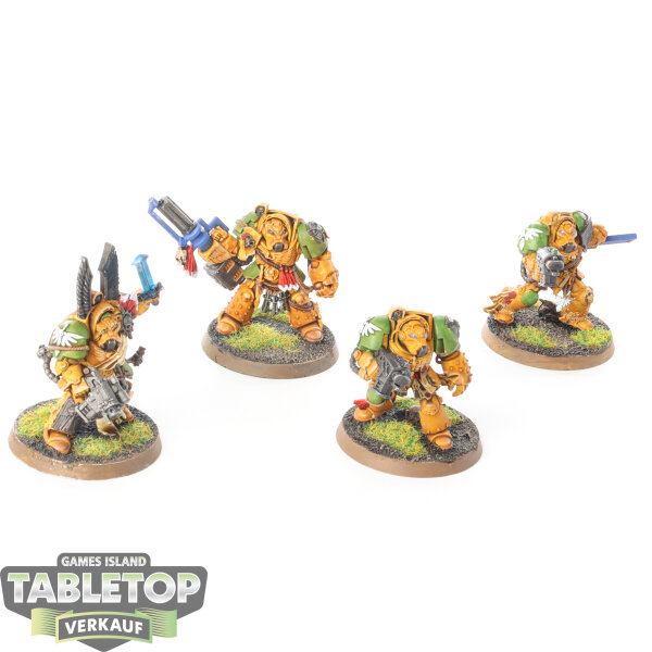 Dark Angels - 4 Deathwing Terminator - bemalt