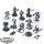 Space Wolves - 10 x Grey Hunters - teilweise bemalt