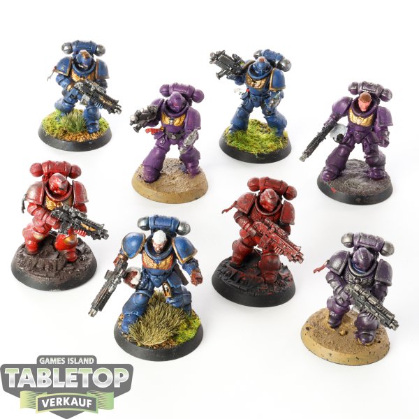 Space Marines - 8 x Intercessors - teilweise bemalt