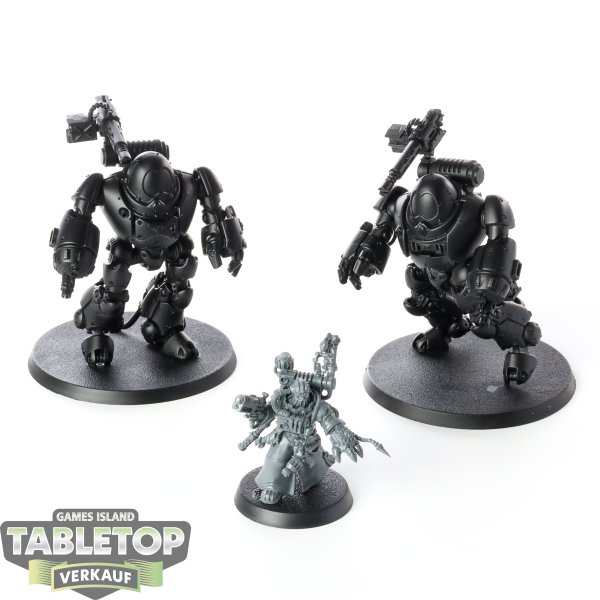 Adeptus Mechanicus - 2 x Kastelan Robots - teilweise bemalt