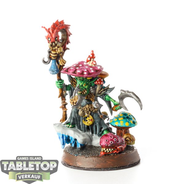 Gloomspite Gitz - Fungoid Cave-Shaman Snazzgar Stinkmullett - bemalt