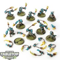 Cryx - 10 x Blighted Trollkin Marauders - bemalt