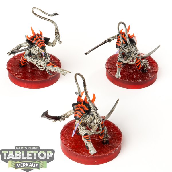 Tyraniden - 3 x Tyranid Warriors - bemalt