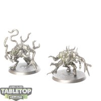 Death Guard - 2 x Chaos Spawn - teilweise bemalt