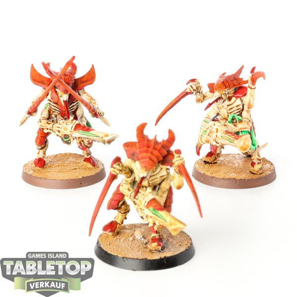 Tyraniden - 3x Tyranid Warriors - bemalt