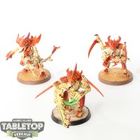 Tyraniden - 3x Tyranid Warriors - bemalt