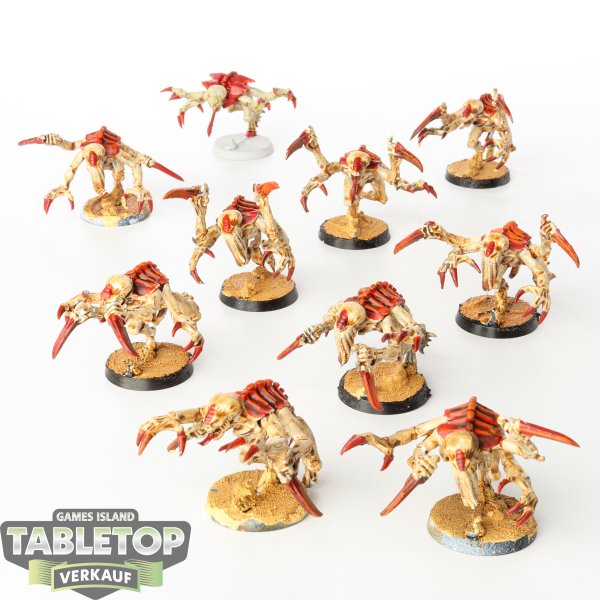 Genestealer Cults - 10 x Genestealers klassisch - bemalt