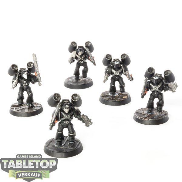 Raven Guard - 5x Assault Squad klassisch - bemalt