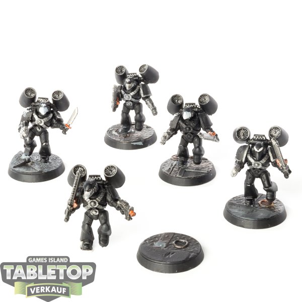 Raven Guard - 5x Assault Squad klassisch - bemalt