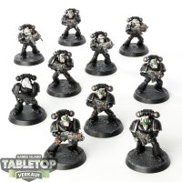 Raven Guard - 10x Tactical Squad - teilweise bemalt