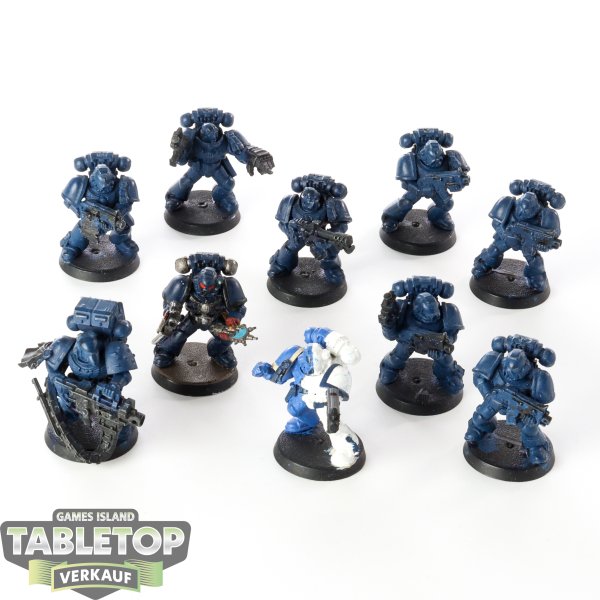 Space Marines - 10x Tactical Squad klassisch - teilweise bemalt