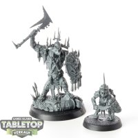 Orruk Warclans - Killaboss with Grot - unbemalt