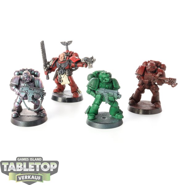 Space Marines - 4 Tactical Squad - teilweise bemalt