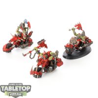 Orks - 3 Ork Warbikes - teilweise bemalt