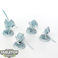 Nighthaunt - 4x Glaivewraith Stalkers - grundiert