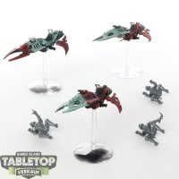 Drukhari - 3x Reavers - teilweise bemalt