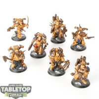 Death Guard - 7x Plague Marines - bemalt