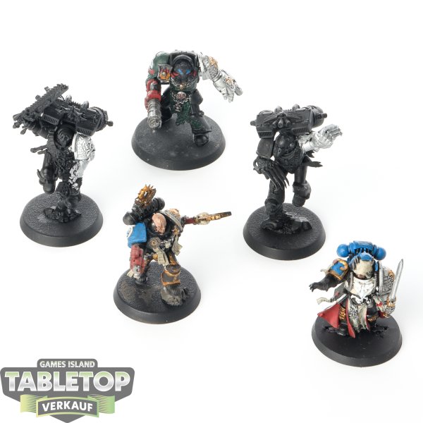 Deathwatch - 5 x Kill Team Cassius - teilweise bemalt