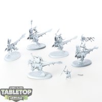 Seraphon - 5x Raptadon Hunters - grundiert