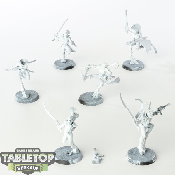 Craftworlds - 6 x Harlequin Troupe - grundiert